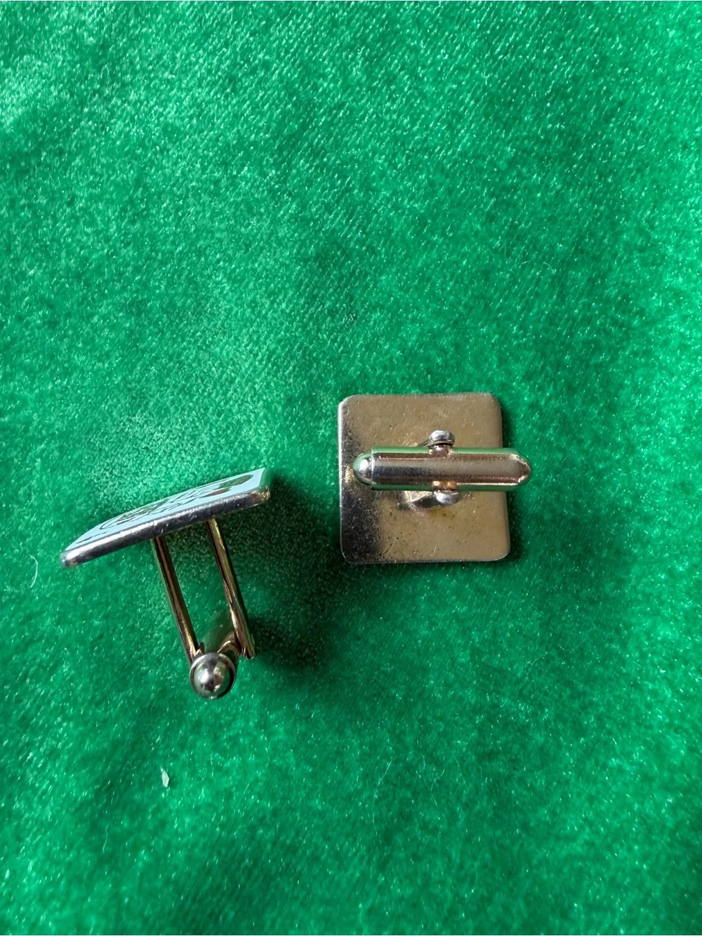 Vintage Jack of Hearts Cuff Links - White, Red, Black